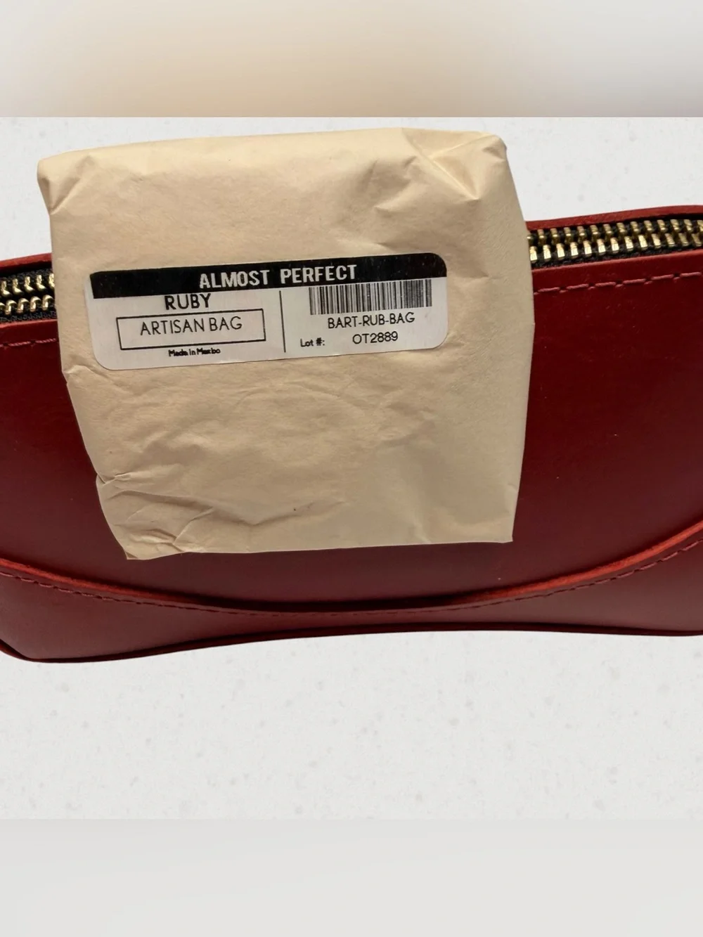 Portland Leather Artisan Bag in Ruby